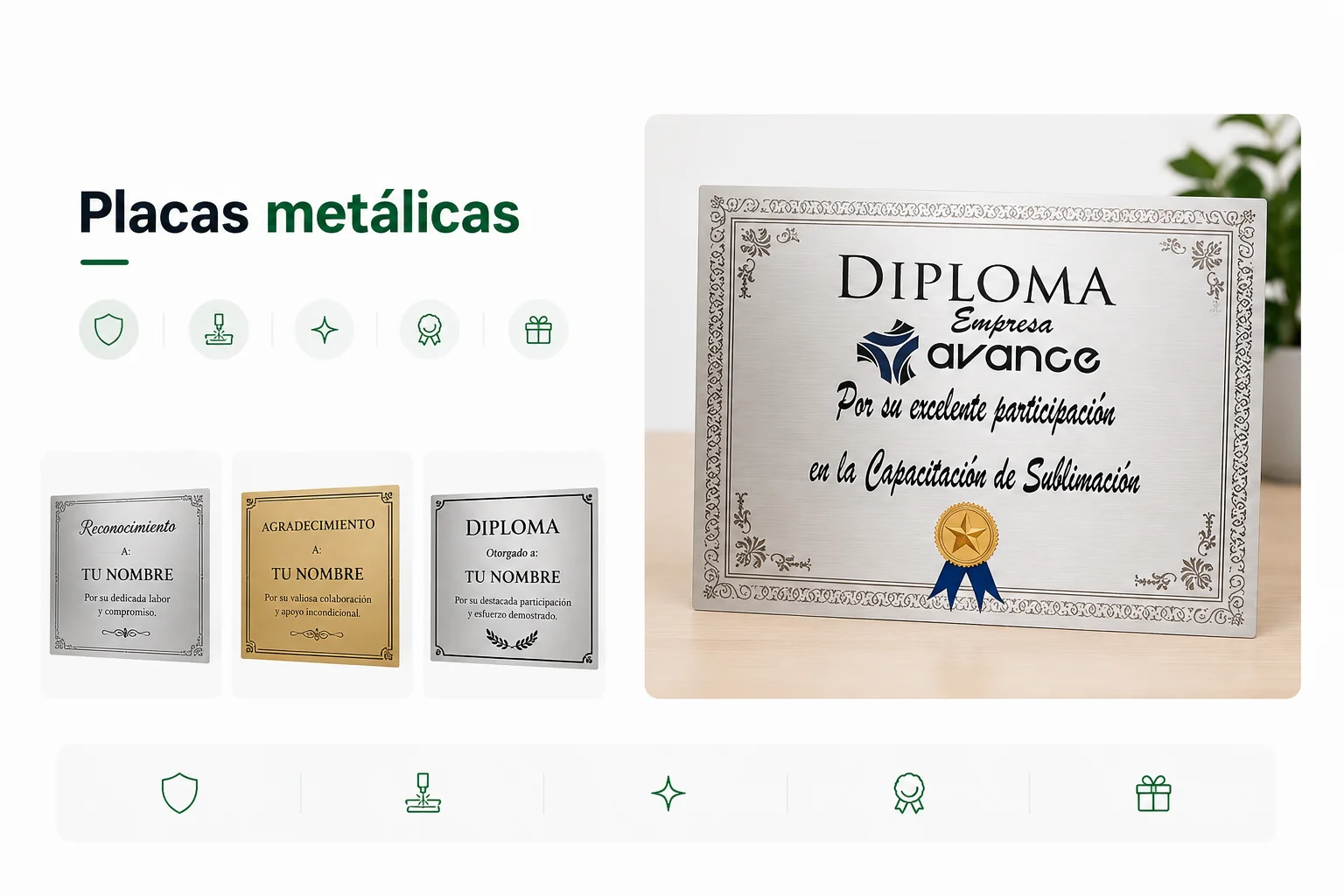 Placa metálica
